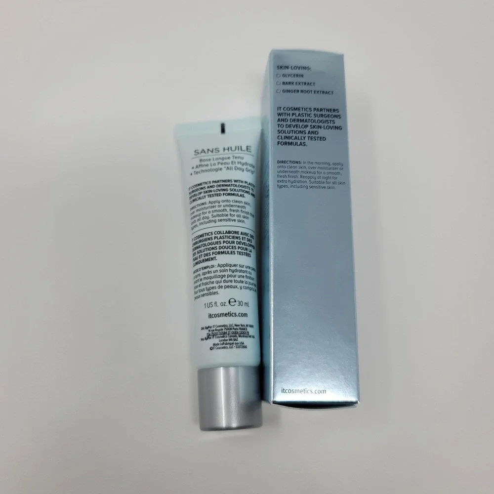 IT Cosmetics Your Skin But‎ Better Primer+ Oil-Free Makeup Gripping Base 1 fl oz